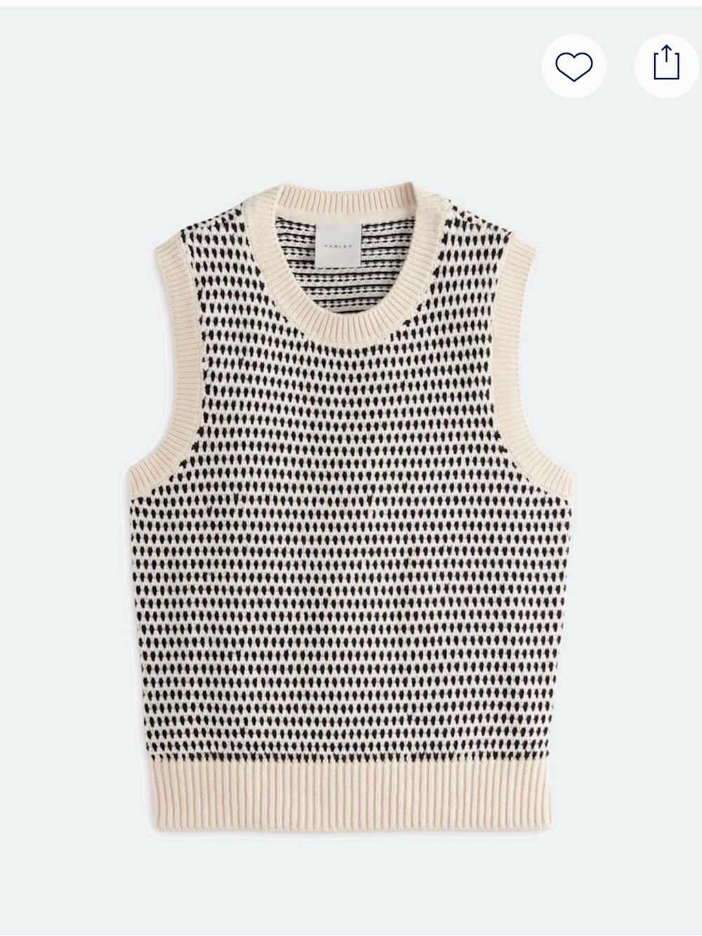 Varley Knowles Textured Knit Vest